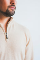 Men’s Half-Zip Up Cashmere Sweater