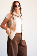 Cable Knit Cashmere Vest