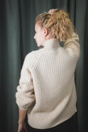 Ribbed Mock Neck Cashmere Sweater
