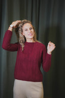 Wide Fit Round Neck Cashmere Sweater