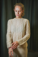 Wide Fit Round Neck Cashmere Sweater