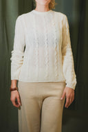 Wide Fit Round Neck Cashmere Sweater