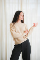 Ribbed Cashmere Crew-Neck Sweater