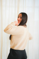 Ribbed Cashmere Crew-Neck Sweater