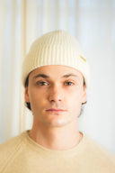 Ribbed Fold-Over Cashmere Toque