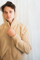 Textured Cashmere Hoodie