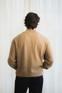 Textured Zip-Up Cashmere Sweater