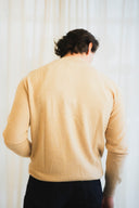 Textured Zip-Up Cashmere Sweater