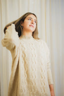 Cable Knit Poncho Sweater