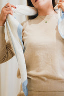 Two-Tone Edge Cashmere Shawl